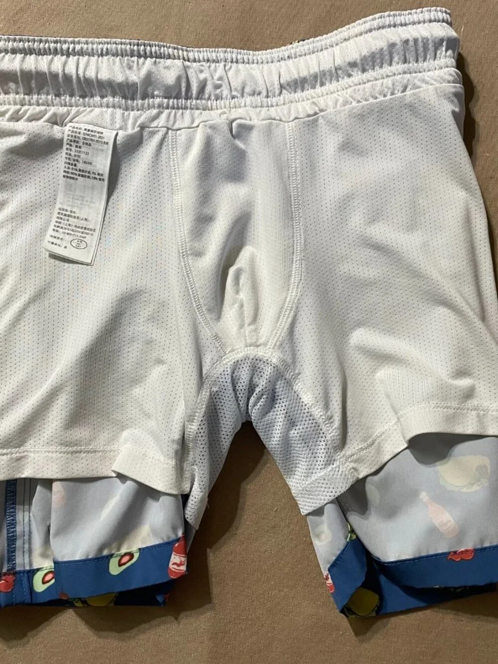 Abercrombie Fitch Boys Swim Trunks Size 9/10 Blue Taco Novelty Whimsical Beach